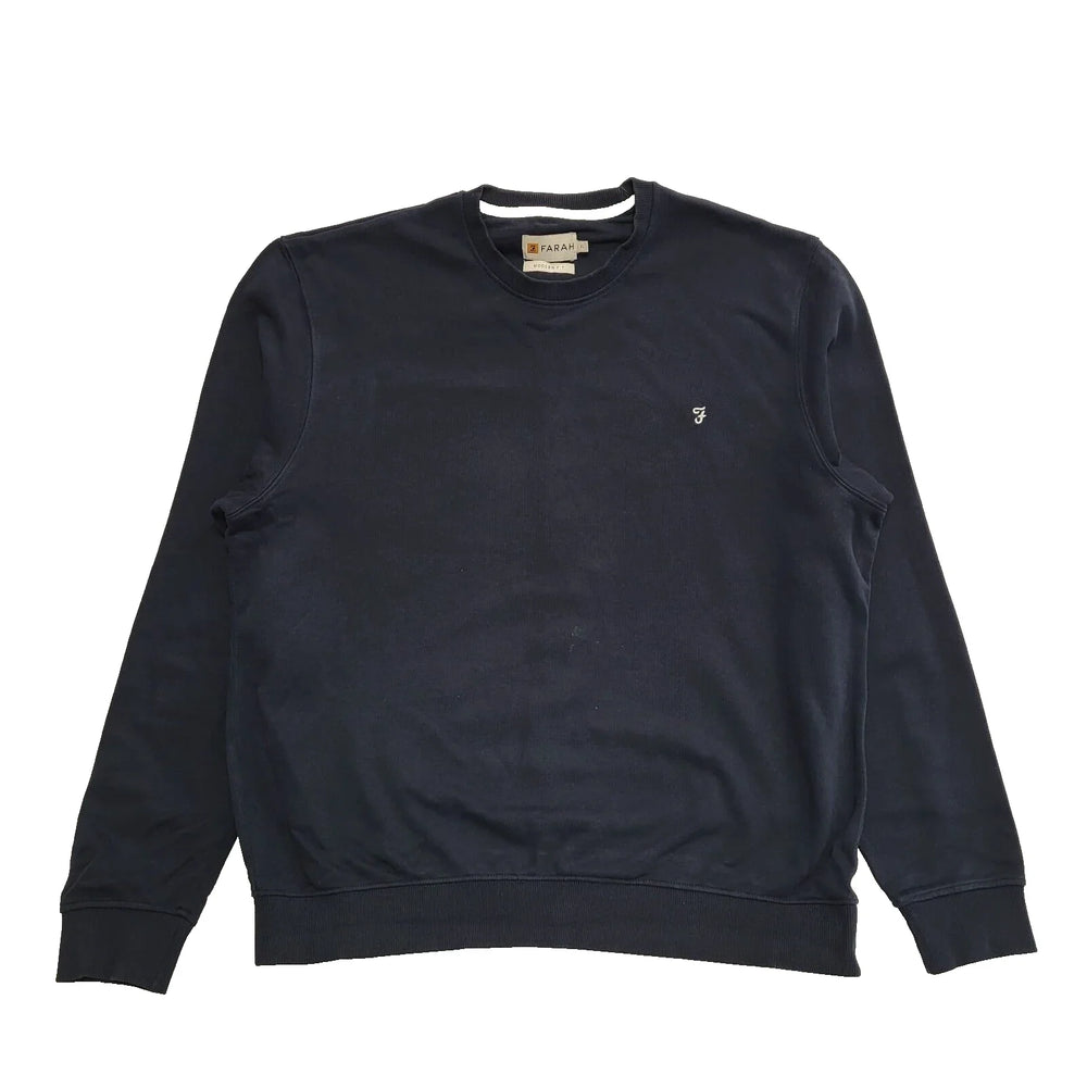Farah Navy Blue Long Sleeve Crew Neck Casual Sweatshirt UK Men's XL K18