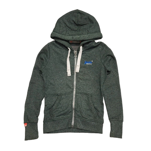 Superdry Green Drawstring Sports Hoodie Uk Women's XS K677