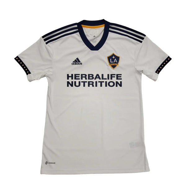 Adidas L.A Galaxy White Football Shirt Short Sleeve Mens UK Size S CC722