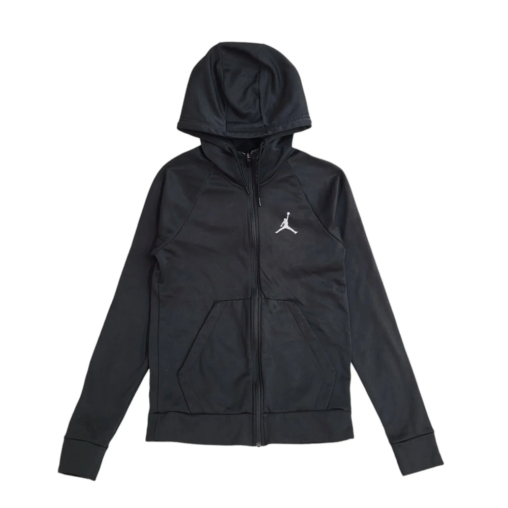 Jordan Black Full Zip Sports Hoodie UK Men's Size S EE654