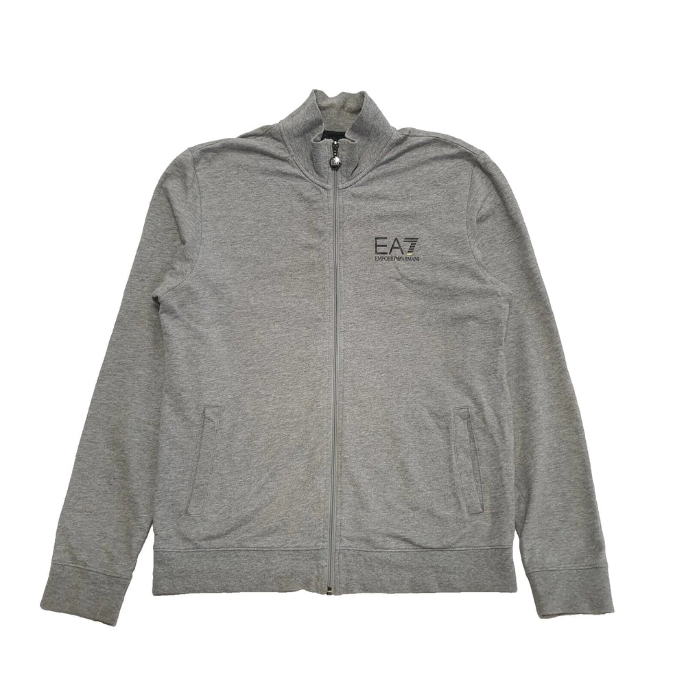 Emporio Armani Grey L/Sleeve Zipped Sports Sweatshirt UK Men's L K829