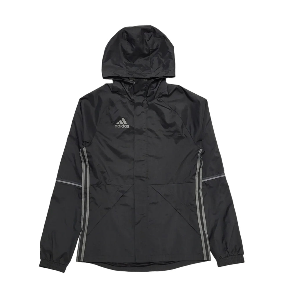 Adidas Black Zipped Lightweight Hooded Sports Jacket Men's uk XS BB245