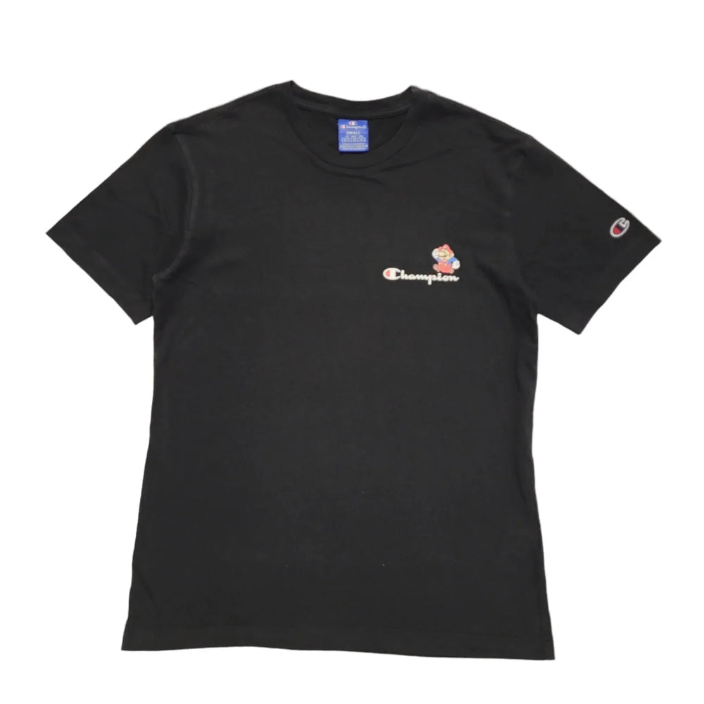 Champion Y2K Vintage Black Super Mario Crew Neck T-Shirt Men's Size Small
