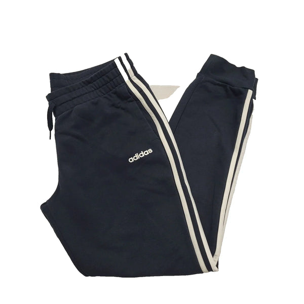 Adidas Navy Blue Drawstring Jogging Bottoms Uk Women's M 12-14 W28-32 L28 K748