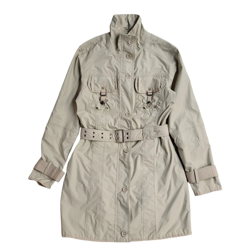 SOS Jenson Cream Belted Formal/Casual Coat UK Women's M EE626