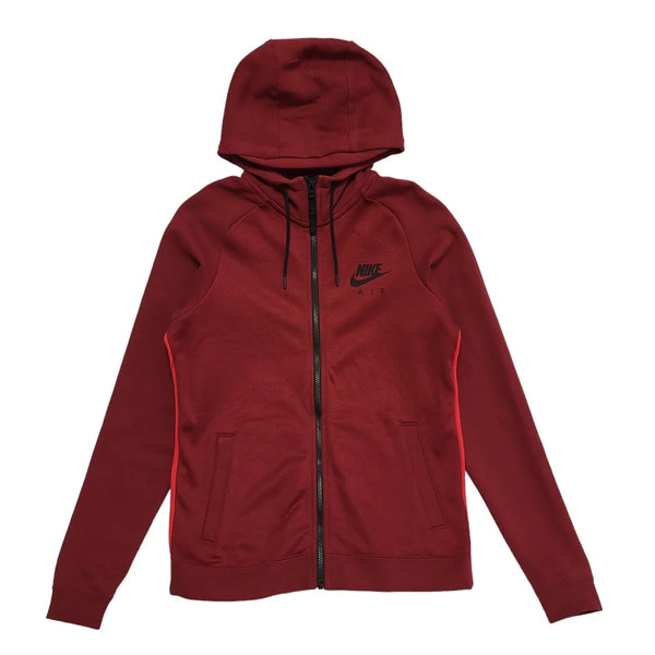 Nike Air Max Hoodie Red Full Zip Sports Mens UK Size S DD646