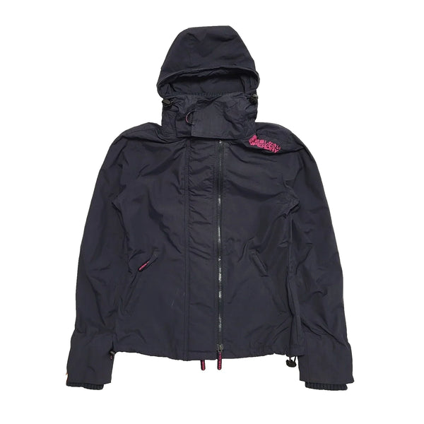 Superdry JNP Navy Blue Hooded Jacket UK Women's Size S K951