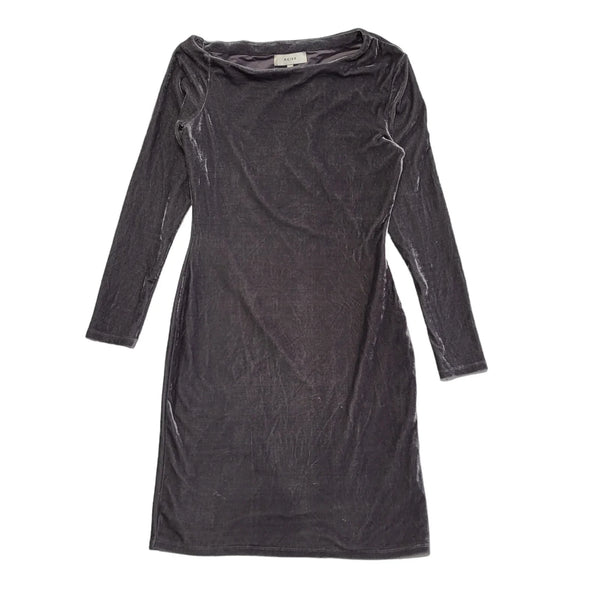 Reiss Purple Long Sleeve Evening Shift Dress Uk Women's Size 10 DD883