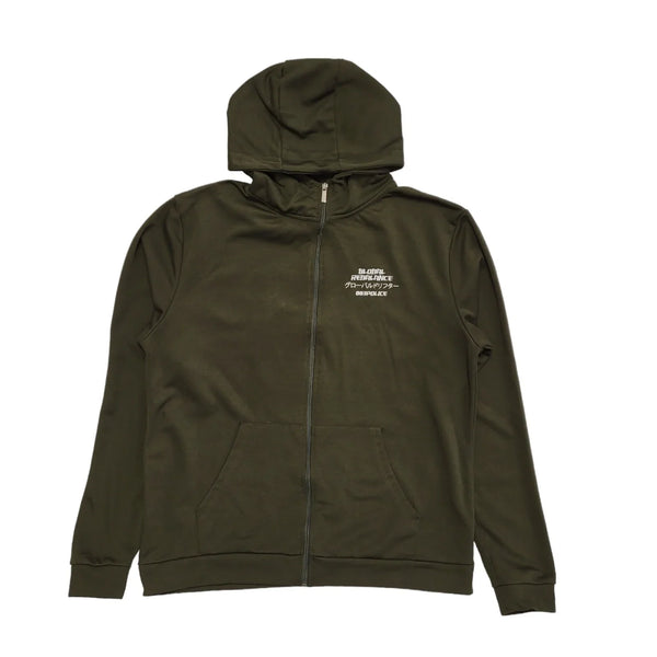 883 Police Green Zipped Sweatshirt Hoodie Uk Men's Size 2XL DD36