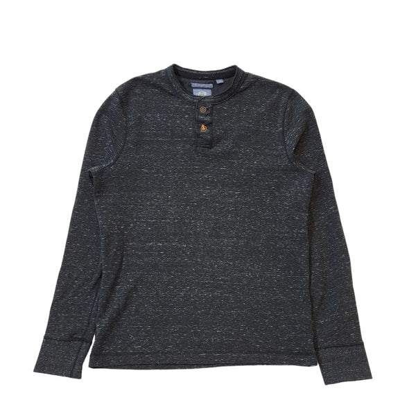 Superdry Charcoal 1/4 Button Long Sleeve Jumper Men's Uk L eu 54 H413