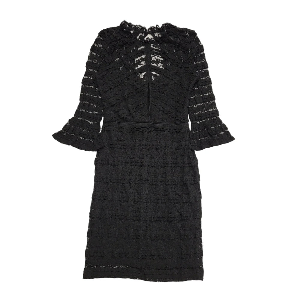 Lipsy Black Evening Lace Body Dress UK Women's 12 Bnwt BB634