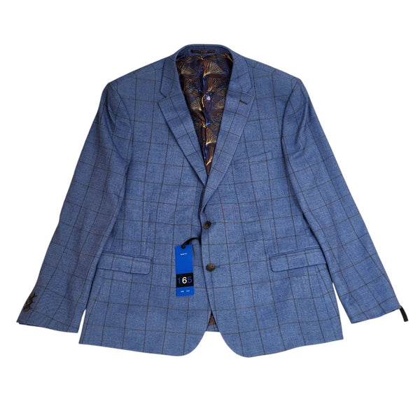 Onesix5ive Blue Check Suit Blazer Jacket Uk Men's XL 46" Bnwt L750