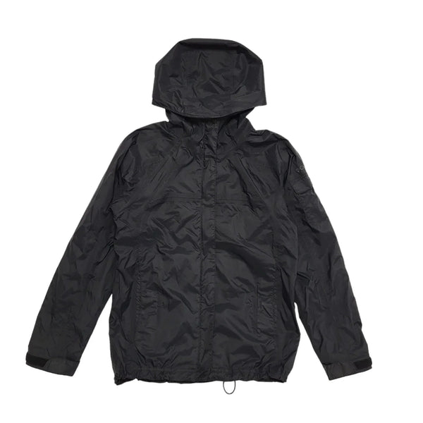 Columbia Black Zipped Nylon Hooded Jacket Uk Women's Size 8 DD460
