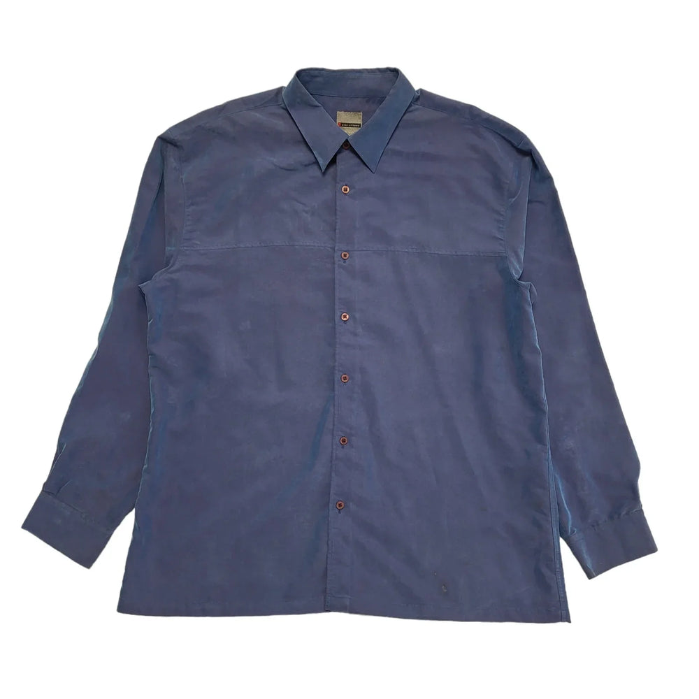 Ciro Citterio Vintage 90's Blue Long Sleeve Shirt Men's UK Size X Large