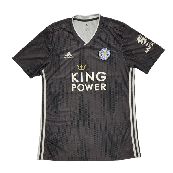Adidas Black Leicester City FC 3rd Kit Football Shirt UK Men's L DD786