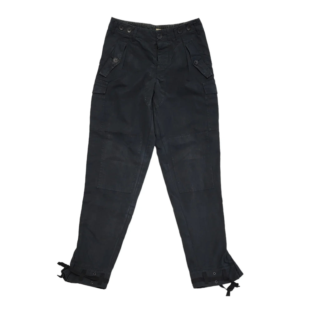 DKNY Jeans Black Tapered Leg Cargo Trousers Women's Size 10 W28 L30