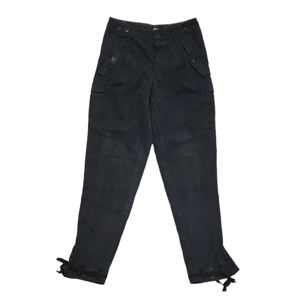 DKNY Jeans Black Tapered Leg Cargo Trousers Women's Size 10 W28 L30