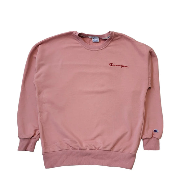 Champion Pink Long Sleeve Casual Sports Sweatshirt Women's UK L 12 EU 40 H156