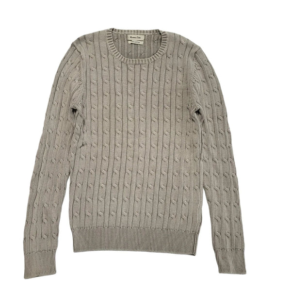 Massimo Dutti Grey Crew Neck Jumper Uk Men's Size S DD187