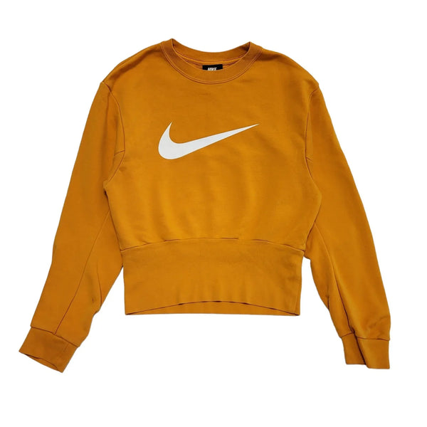 Nike Orange Sports Sweatshirt Long Sleeve Womens Size S DD610