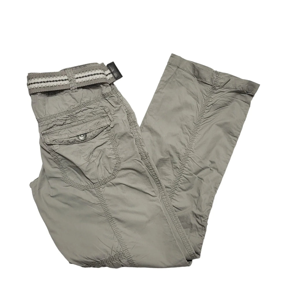 EDC Y2k Vintage Grey Straight Leg Casual Trousers Uk Women's 10 W28 L30