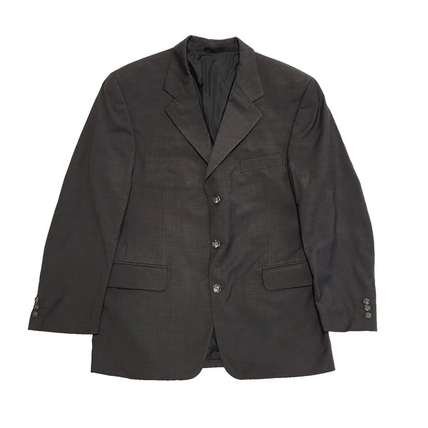 Bernhard Grey Wool Collared Suit Blazer Jacket uk Men's Large K112