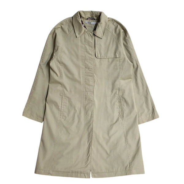 Tommy Hilfiger Beige Overcoat Trench Coat  UK Women's Size Large EE544