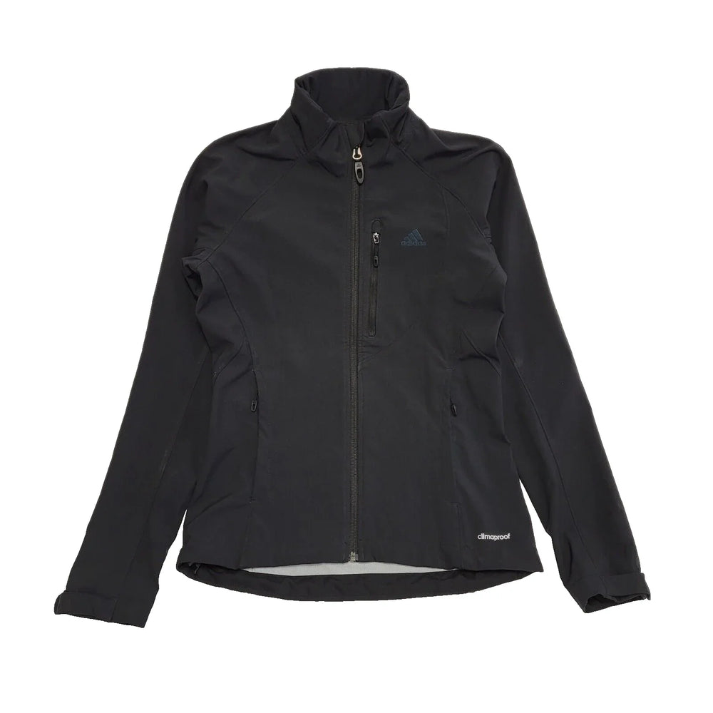 Adidas Climaproof Black Zipped Jacket Uk Women's Size S 8 L52