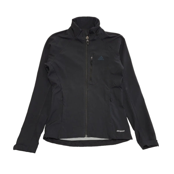 Adidas Climaproof Black Zipped Jacket Uk Women's Size S 8 L52