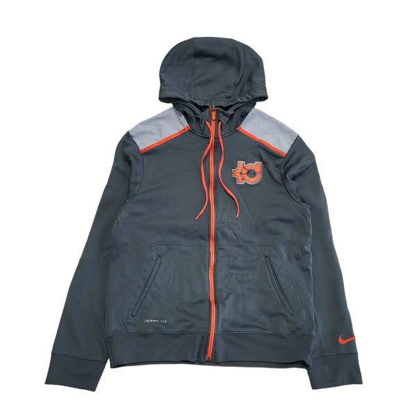 Nike Grey Orange Zip Sports Tracksuit Hooded Top Jacket Men's  uk M eu 50 H236