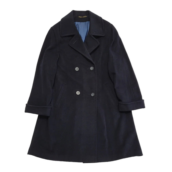 Marks & Spencer Vintage 90s Blue Button Rain Coat Women's Size 16