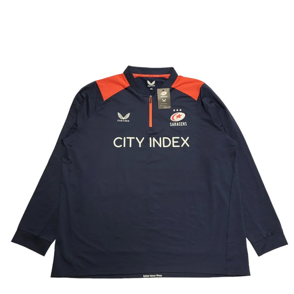 Castore Cricket Jersey BNWT Blue Long Sleeve Mens UK 4XL BB452
