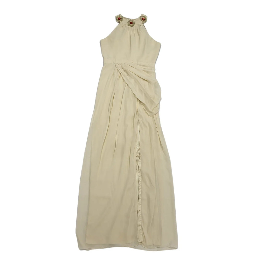 V Label Ivory Sleeveless Titchfield Dress Uk Women's Size 12 Bnwt BB980