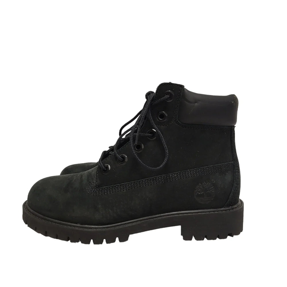 Timberland 6 Inch Premium Black Lace Up Leather Boots Uk 3