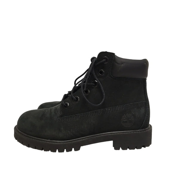 Timberland 6 Inch Premium Black Lace Up Leather Boots Uk 3