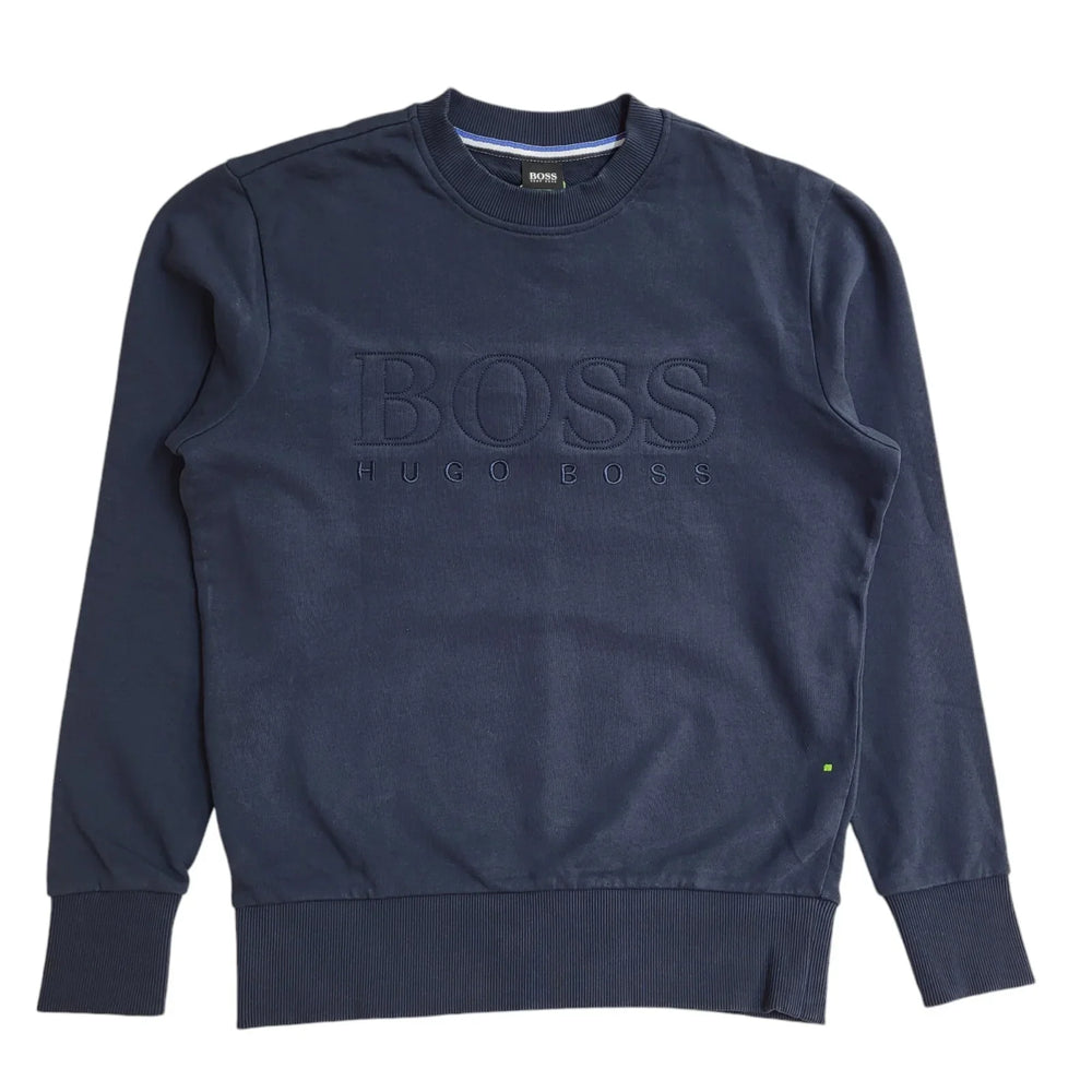 Superdry Navy Blue Long Sleeve Crew Neck Sweatshirt Uk Men's Size S EE384