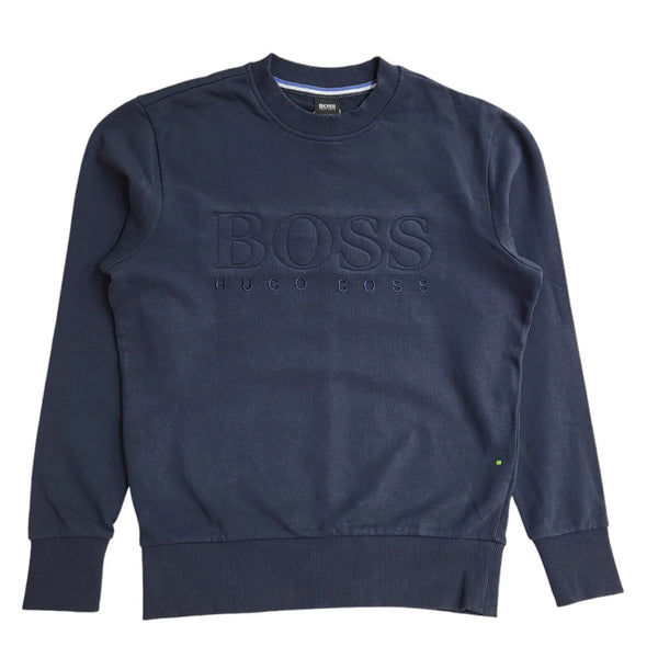 Superdry Navy Blue Long Sleeve Crew Neck Sweatshirt Uk Men's Size S EE384