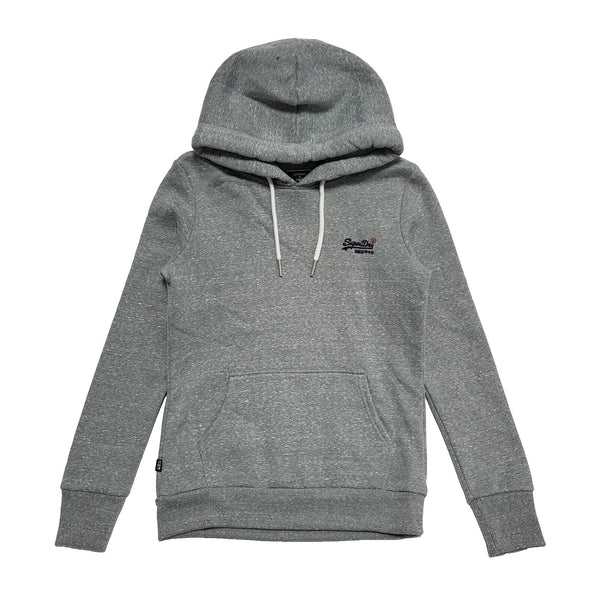Superdry Sweatshirt Hoodie Grey Drawstring Women's UK S 8 K981