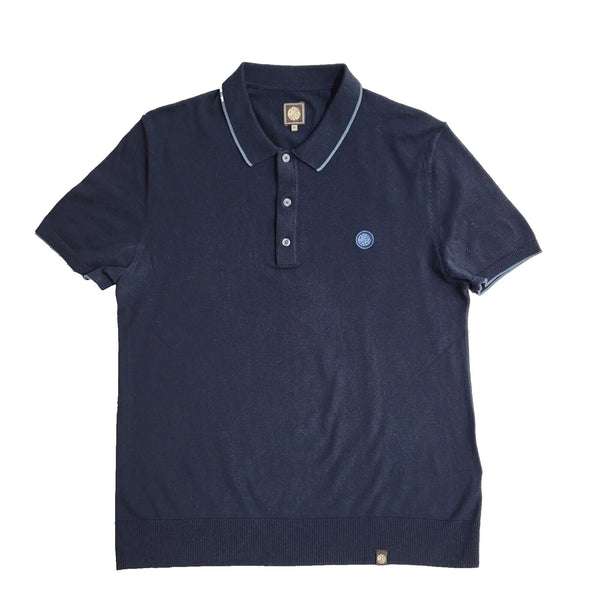 Pretty Green Y2K Blue Short Sleeve Polo Top Men's UK Size M