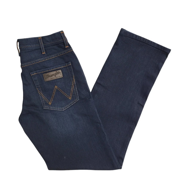Wrangler Dark Blue Straight Denim Jeans Men's UK Size S W30 L32 EE725