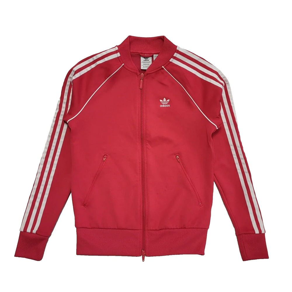 Adidas Pink Sports Training Tracksuit Top / Jacket Uk Women's 6 L616
