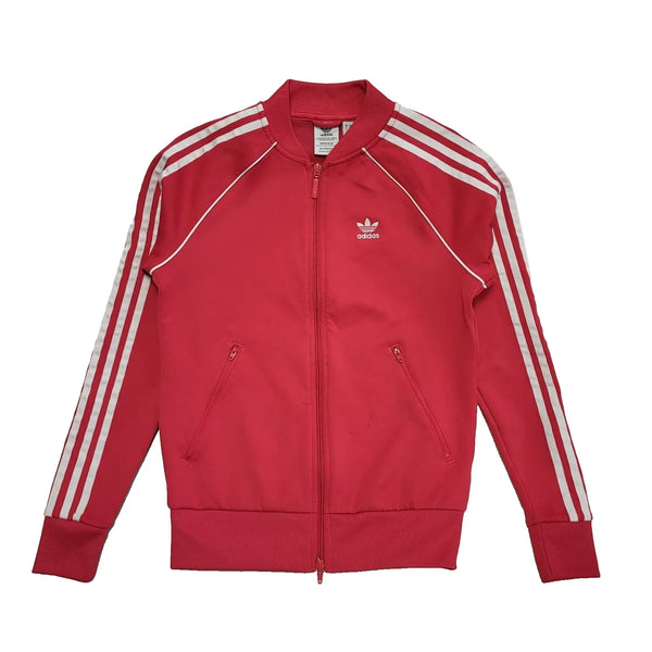 Adidas Pink Sports Training Tracksuit Top / Jacket Uk Women's 6 L616