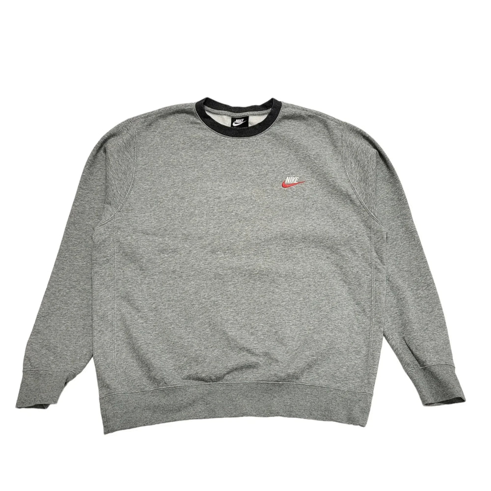 Nike Grey Long Sleeve Casual Sports Sweatshirt UK Men's L K530