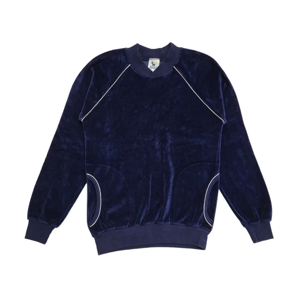 Rodeo 90s Vintage Navy Blue V-Neck Jumper Uk Women's Size 10