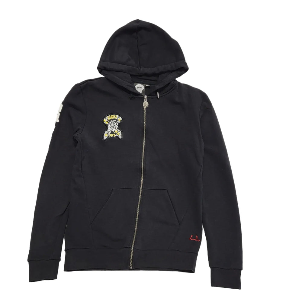 Rebels Black Zipped Sweatshirt Hoodie Uk Men's Size Large DD939