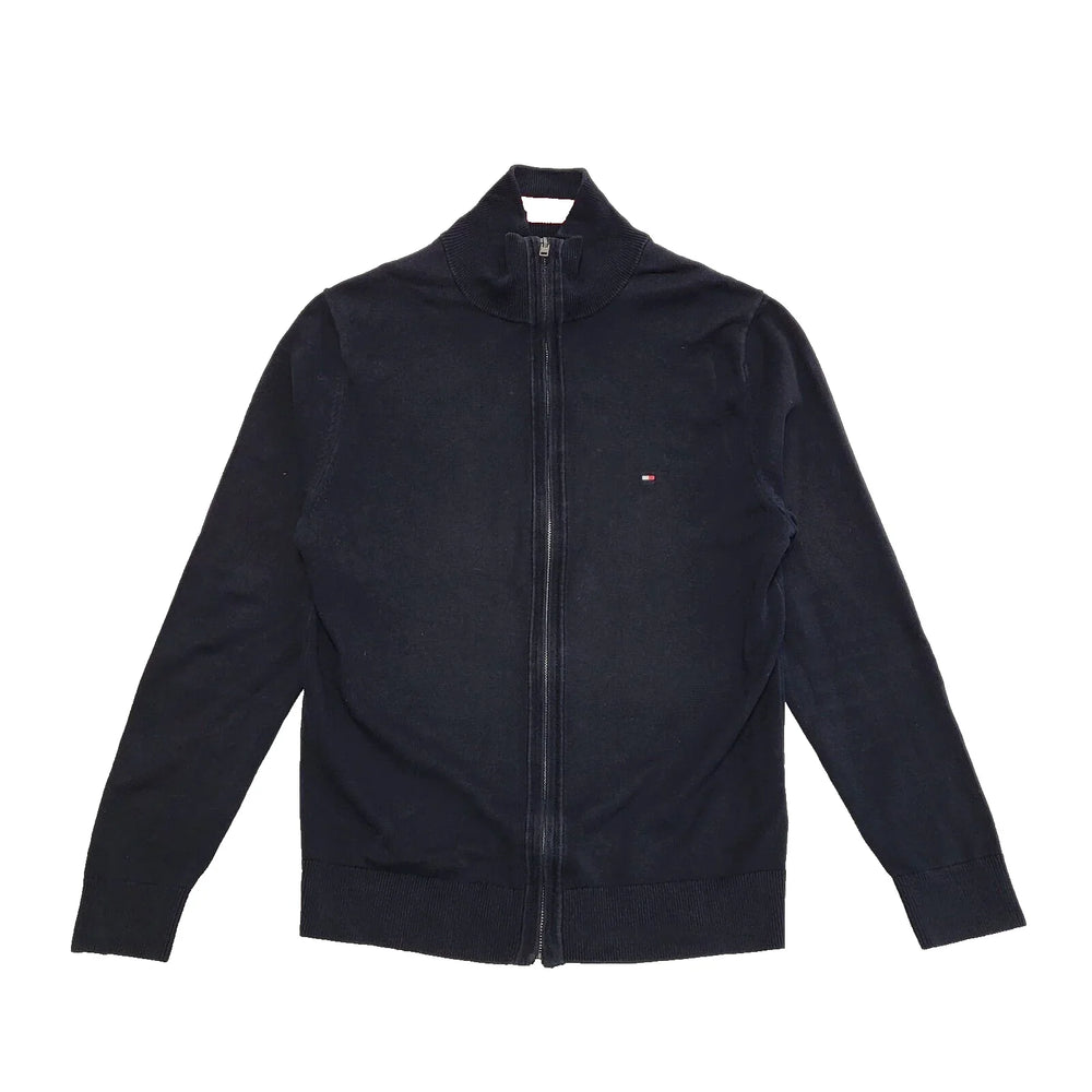 Tommy Hilfiger Navy Blue L/Sleeve zipped Cotton Cardigan UK Men's Large K319