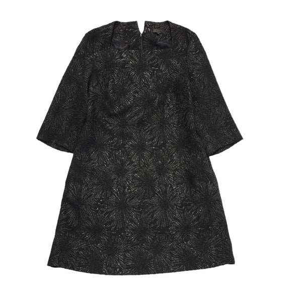Adolfo Dominguez Black 3/4 Sleeve Shift Dress UK Women's 12 BB353