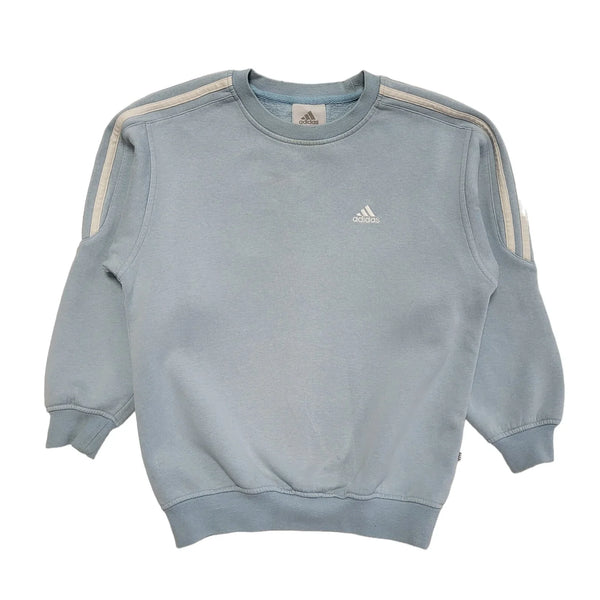Adidas Vintage Y2K Baby Blue Sports Sweatshirt Girls Age 10-12 years