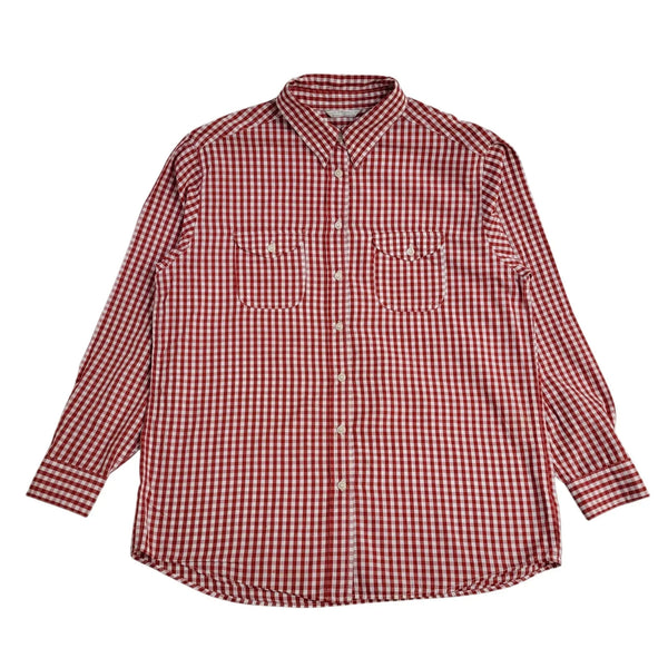 Marks and Spencer Shirt Red 90's Gingham Check Women's UK Size 14