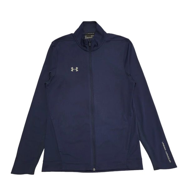Under Armour Navy Blue High Neck Tracksuit Top/Jacket Uk Men's S DD314
